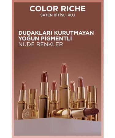 L'Oreal Paris Color Riche Satin Finish Lipstick 107 Seine Sunset - Nude - Buy Online on GoSupps.com