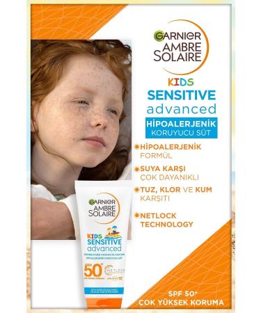 Garnier Ambre Solaire Sensitive Advanced Children's Cream Gkf50+ 200ml - Buy Online on GoSupps.com