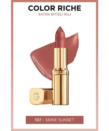 L'Oreal Paris Color Riche Satin Finish Lipstick 107 Seine Sunset - Nude