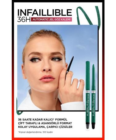 L'Oreal Paris Infaillable Automatic Gel Eyeliner - Emerald Green - Buy Online on GoSupps.com