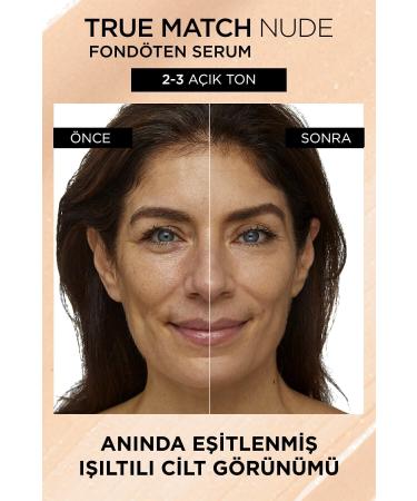 L'Oreal Paris L'or al Paris True Match Nude Foundation Serum 2-3 Light - Buy Online on GoSupps.com
