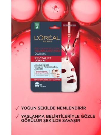 L'Oreal Paris Revitalift Laser X3 Anti-Aging Mask - Buy Online on GoSupps.com