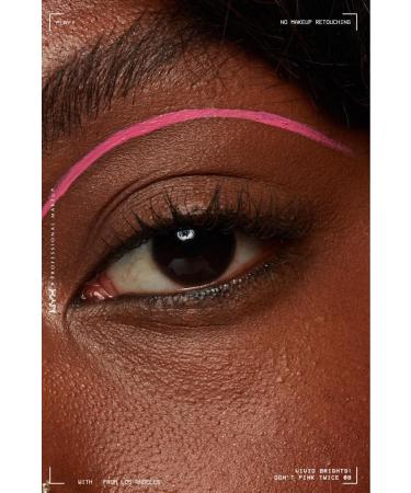 NYX Professional Makeup Vivid Brights Liquid Eyeliner - Don't Pink Twice - Buy Online on GoSupps.com