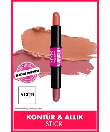 NYX Professional Makeup Wonder Stick Double-Ended Cream Blush Stick - Honey Orange And Rose
