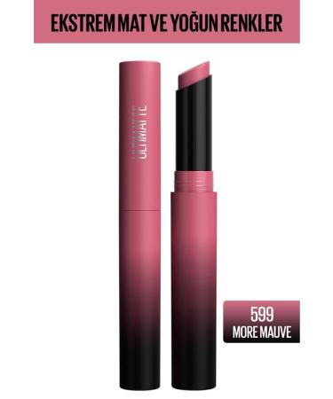 Maybelline New York Color Sensational Ultimatte Matte Lipstick - 599 More Mauve (PINK)