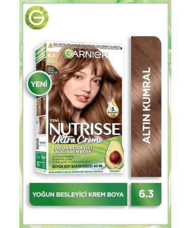 Garnier Nutrisse Intense Nourishing Permanent Cream Hair Dye 6.3 Golden Blonde
