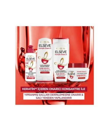 Elseve 3-Pack 390ml Complete Repair 5 Restructuring Care Shampoo + 175ml Conditioner Set - Buy Online on GoSupps.com