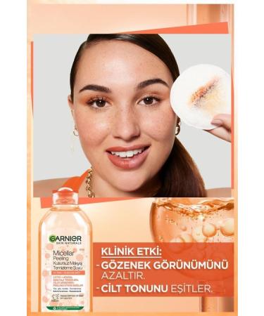 Garnier Micellar Peeling Perfect Make-Up Remover Water 400 Ml - Buy Online on GoSupps.com