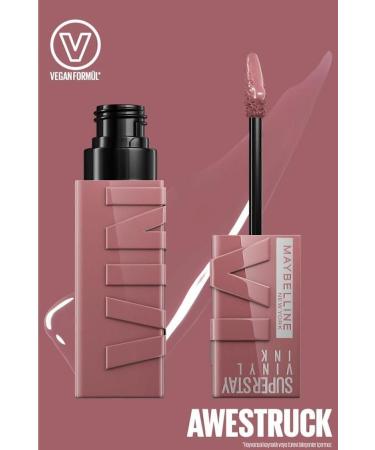 Maybelline New York Super Stay Vinyl Ink Long-Lasting Liquid Glossy Lipstick 110 Awestruck - Buy Online on GoSupps.com