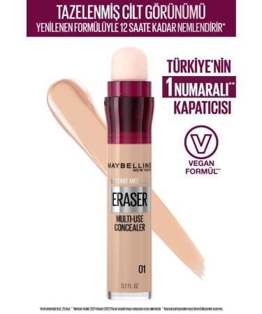 Maybelline New York Instant Anti Age Eraser Concealer - 01 Light & Mini Sky High Mascara 4.5 ML - Buy Online on GoSupps.com