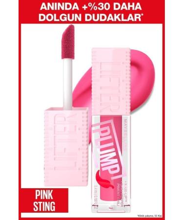 Maybelline New York Lifter Plump Lip Gloss- 003 Pink Sting