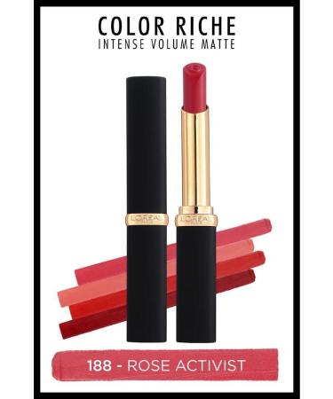 L'Oreal Paris Color Riche Intense Volume Matte Lipstick - 188 Rose Activist