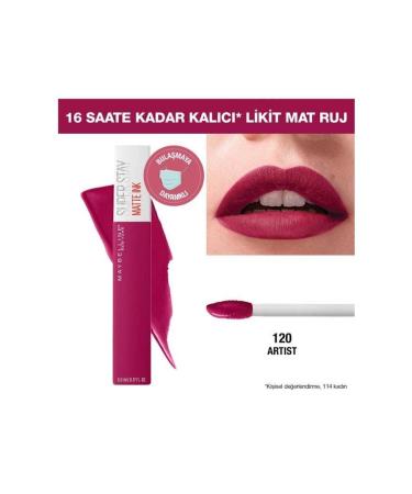 Maybelline New York Super Stay Matte Ink City Edition Liquid Matte Lipstick - 120 Artist - Buy Online on GoSupps.com