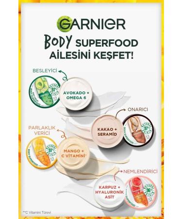 Garnier Body Superfood Vitamin C Brightening Body Cream - Buy Online on GoSupps.com