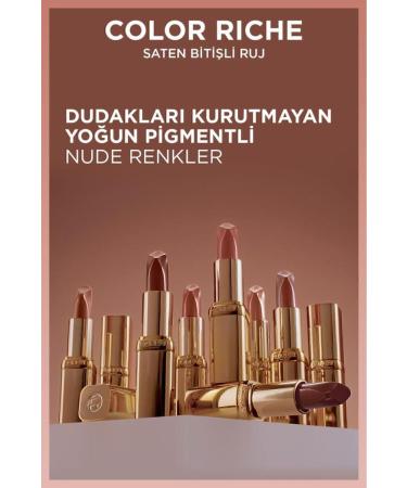 L'Oreal Paris Color Riche Satin Finish Lipstick - 601 Worth It - Buy Online on GoSupps.com
