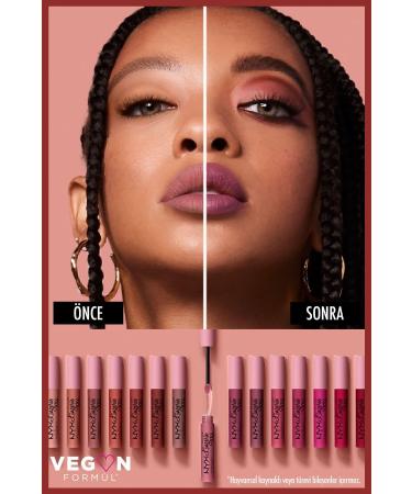 NYX Professional Makeup Lip Lingerie Xxl Matte Liquid Lipstick Peach Flrt - Buy Online on GoSupps.com