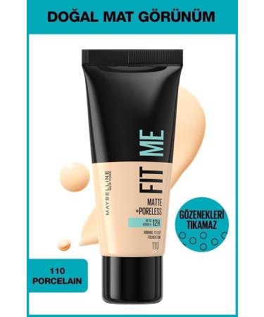 Maybelline New York Fit Me Matte+poreless Foundation 110 Porcelain & Mattifying Mini Makeup Base Advantage Set - Buy Online on GoSupps.com