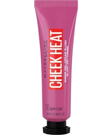 Maybelline New York Cheek Heat Liquid Blush - 35 Berry Flame - Dark Pink