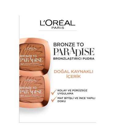 L'Oreal Paris L'Or al Paris Bronze to Paradise Matte Bronzing Powder 02 Baby One More Tan - Buy Online on GoSupps.com