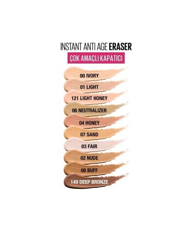 Maybelline New York Concealer - Instant Age Eraser Concealer 121 Light Honey 3600531561291 - Buy Online on GoSupps.com