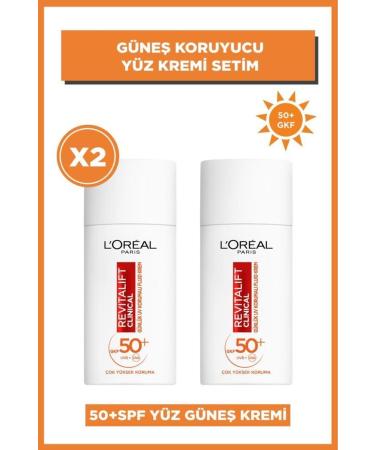 L'Oreal Paris 2-Piece Revitalift Clinical 50+ SPF Sunscreen Face Cream Set