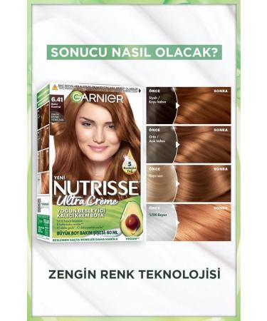 Garnier Nutrisse Intense Nourishing Permanent Cream Hair Dye 6.41 Copper Blonde - Buy Online on GoSupps.com