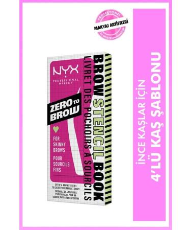 NYX Professional Makeup Zero to Brow Eyebrow Stencil for Thin Brows - Skinny Brow