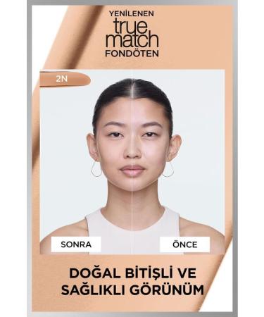 L'Oreal Paris True Match Caring Foundation - 2N Neutral Undertone & Mini Paradise Mascara 4.7 ML - Buy Online on GoSupps.com