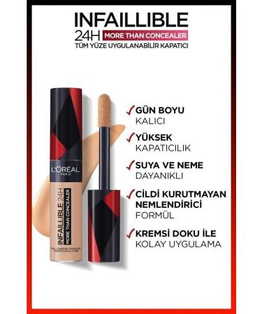 L'Oreal Paris Infaillible 24h All Face Concealer 322 Ivory & Mini Paradise Mascara 4.7 Ml Makeup Set - Buy Online on GoSupps.com