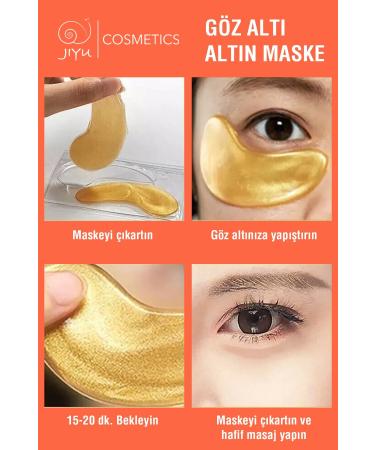 JIYU Eye Mask Gold Mask Under Eye Mask Collagen Mask Eye Mask - Buy Online on GoSupps.com
