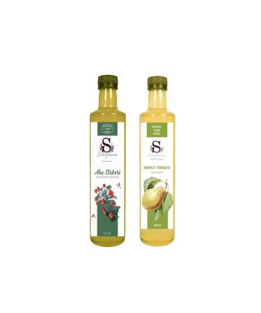 Suheylaana Natural Hawthorn Vinegar 500 Ml And Natural Pear Vinegar 500 Ml