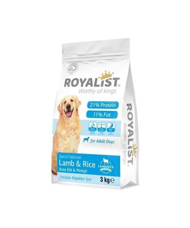 Royalist Lamb and Rice Dog Dry Food Dog Lamb and Rice 3kg Food