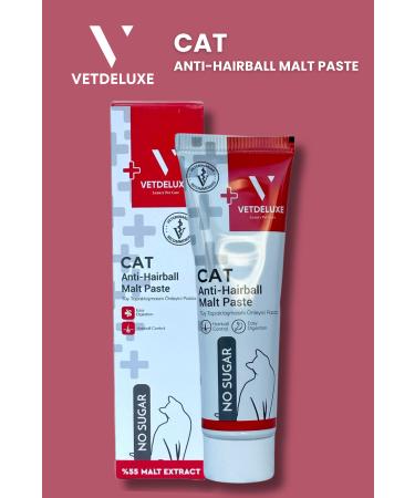 VETDELUXE Anti Hairball Adult Cat Malte Paste Anti Hairball Adult Cat Malt Paste 100 gr - Buy Online on GoSupps.com