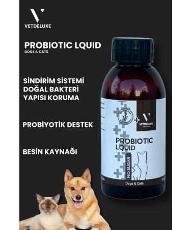 VETDELUXE Probiotic Digestive System Regulator Liquid for Cats and Dogs 100 Ml - Buy Online on GoSupps.com