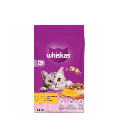 Whiskas Adult Chicken Dry Cat Food 3.8 Kg - Buy Online on GoSupps.com