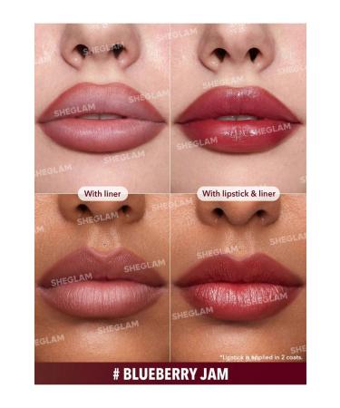 SHEGLAM GLAM 101 LIPSTICK & LINER DUO lip pencil and lipstick pencil 2in1 - Buy Online on GoSupps.com