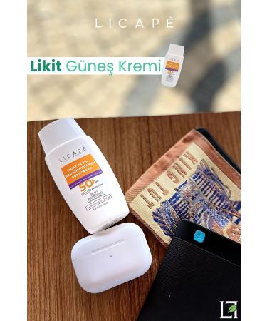 Licape High Protection Water Resistant Suitable for All Skin Types 50 Factor Liquid Sun Cream 50 ml - Buy Online on GoSupps.com