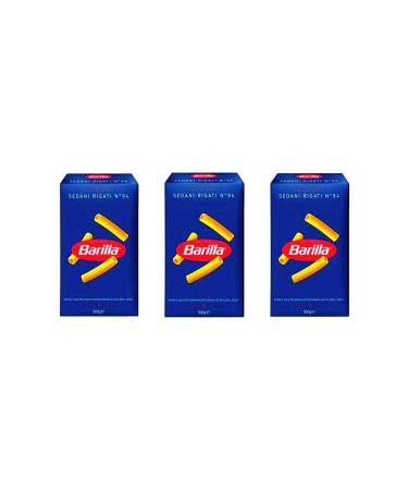Barilla BARILLA SEDAN RIGATI/SLIM LONG 3X500 GRAMS
