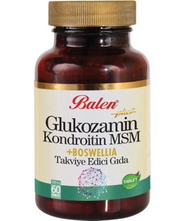 Balen Glucosamine Chondroitin Msm Boswelia 1200 Mg*60 Tablets
