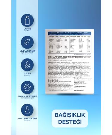 Immunace Iron Zinc Selenium Magnesium Vitamin D Containing Immune Support Vitamin 30 Tablets - Buy Online on GoSupps.com