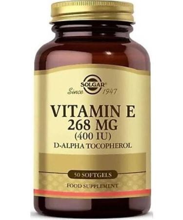 Solgar Vitamin E 268 Mg - 400 Iu 50 Capsules Protects Heart Health