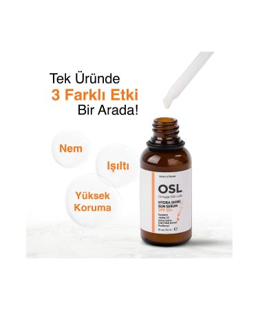 OSL Omega Skin Lab Hydra Shine Sun Serum Spf 50+ 30ml (spf50+ Moisturizing Sun Serum) - Buy Online on GoSupps.com