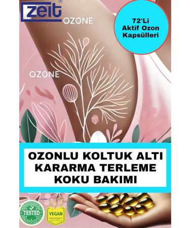 ZEIT OZON Ozonated Underarm Care Cream | Freshness and Color Equalizing Effect Active Ozone Oil Capsules 12 Pcs - Buy Online on GoSupps.com