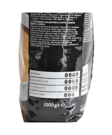 Rioba R oba Caffe Crema Classico Bean Coffee 1 kg - Buy Online on GoSupps.com