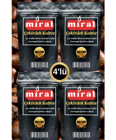 miral Rich Flavored Kenya Medium Roasted Coffee Beans AA+ Quality 960 gr.