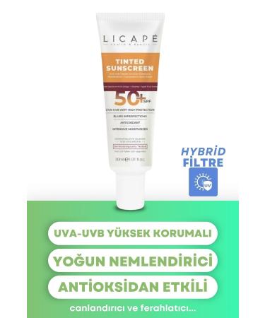 Licape High Protection Tinted (CONCEALER) 50 Spf Sun Cream - Buy Online on GoSupps.com