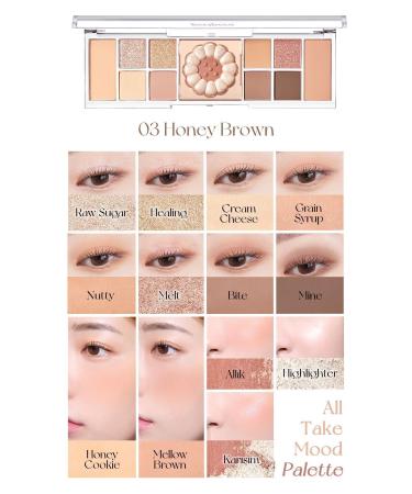 PERIPERA Multifunctional Makeup Palette Peripera All Take Mood Like Palette (03 Honey Brown) (Honey K-Oookie) - Buy Online on GoSupps.com