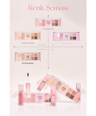 PERIPERA Multifunctional Makeup Palette Peripera All Take Mood Like Palette (03 Honey Brown) (Honey K-Oookie) - Buy Online on GoSupps.com