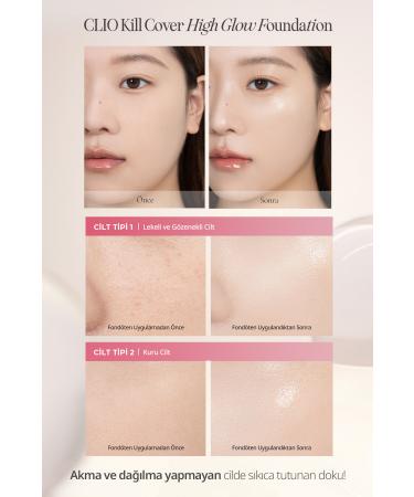 CLIO Lasting Coverage and Intense Radiance Foundation Clio Kill Cover High-Glow Foundation (2 Lingerie) - Buy Online on GoSupps.com