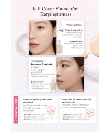 CLIO Lasting Coverage and Intense Radiance Foundation Clio Kill Cover High-Glow Foundation (2 Lingerie) - Buy Online on GoSupps.com